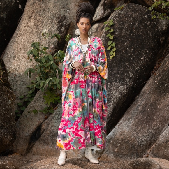 Aurora Nova Tiedye Kimono - plus size duster boho chic perfect holidays gifts